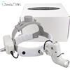 HARBOR DENT Lampada frontale LED dentale da 5W per loupes binoculari, luminosità e spot regolabili, lampada frontale da laboratorio odontoiatrico, faro chirurgico a batteria