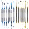 HARBOR DENT 6 Pz/kit Dentale Composito Resina Spatole di Riempimento Doppia Testa Placcato Titanio Testa Riempimento Restauro Set Dentista Accessori Strumento