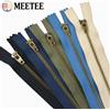 Meetee 5-15 Pezzi 4 # Cerniera Metallica a Chiusura Automatica 10/13/15/18cm, Cerniere Decorative per Borse, Pantaloni, Tasche, Kit di Riparazione, Accessori per Cucito