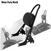 REWMTER Cuscino per schienale Sissy Bar per passeggero posteriore staccabile per moto per Harley Sportster XL 883 1200 Iron 48 72 Custom 2004-2023