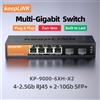 KeepLiNK Switch multigabit a 6 porte con RJ45 a 4 porte da 2,5 Gb e SFP+ a 2 porte 10G Non gestito Plug and Play