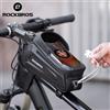 ROCKBROS Borsa da bicicletta ROCKBROS borsa da ciclismo impermeabile con Touch Screen telaio del tubo anteriore superiore borsa da bici da strada MTB 6.5 custodia per telefono accessori per bici
