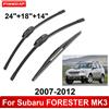pinmoap 1/2/3/4/6PCS Tergicristallo Auto Per Subaru FORESTER MK3 2007-2012 Anteriore Posteriore Spazzole Tergicristallo Spazzole Accessori Auto 2008 2009 2010 2011