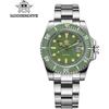 ADDIESDIVE Orologio da uomo Nuovo orologio da polso al quarzo Lunetta in ceramica verde Diving 200m Luminoso 41mm Orologio automatico da uomo con data