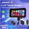 srnubi Jansite Moto GPS da 6,25 pollici WiFi MOTO Navigazione Impermeabile Apple Carplay Display Schermo Moto portatile Android Auto