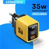 ASOMETECH Caricatore USB C da 35 W Gan Caricatore rapido Tipo C PD3.0 QC4.0 PPS Caricatore rapido per telefono per IPhone 15 14 Pro Max Samsung S23 S22 Tablet