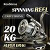 rooblinos Mulinello da pesca spinning con cuscinetto in acciaio inossidabile NGK 8000 9000 10000 12000 14000 25KG potente mulinello acqua dolce d'acqua salata