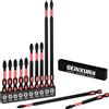 Geinxurn Pozidriv # Set di 2 punte elettriche per cacciavite resistenti agli urti PZ2, punta in acciaio legato S2 con organizer per riporre oggetti