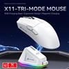 Attack Shark Mouse da Gaming Wireless Attack Shark X11&R1 - Tri-Modalità, Sensore PAW3311, 22K DPI, 400 IPS, Mouse da Gaming RGB per PC