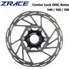 ZRACE Disco Freno Bici ZRACE Center Lock, Rotore Flottante a Forte Dissipazione del Calore 140mm 160mm 180mm per Freno a Disco MTB / Bici da Strada