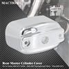 MACTIONS Copertura della pompa freno posteriore per Harley Softail Fatboy FLSTF Heritage FLSTC 00-17 Touring Road King FLHR 00-07 Copertura freno