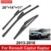pinmoap 1/2/3/4/6PCS Tergicristallo Auto Per Renault Captur Kaptur 2013-2016 Anteriore Posteriore Spazzole Tergicristallo Accessori Auto 2013 2014 2015 2016