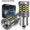 MAXGTRS 2x 1156 S25 P21W BA15S R5W 7440 W21W XBD Chip LED bianco Indicatore di direzione Lampadina a LED di backup Lampada di coda inversa 6000K Bianco Giallo