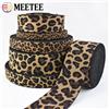 Meetee 5/10M Meetee 15-50mm Jacquard Fascia elastica Stampa leopardata Nastro elasticizzato Abbigliamento sportivo Pantaloni da yoga Cintura a molla Accessori per cucire