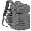 ReFire Gear Zaino tattico da 25/45 litri per donna/uomo, borsa da scuola, zaino da palestra, zaino da trekking con doppio portabicchieri, attrezzatura da campeggio