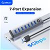 ORICO 7 IN 1 Hub USB 3.0 Docking station tipo C da 5 Gbps per laptop MacBook di superficie USB 3.0 HUB a 7 porte Adattatore USB per PC Spliter