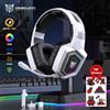 ONIKUMA 2.4GHz Cuffie da gioco wireless per PS5 PS4 PC Mac Cuffie con cancellazione del rumore Cuffie da gioco con microfono Luce RGB