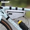 Rhinowalk Borsa per telaio per bici Borsa per tubo inferiore triangolare da ciclismo da 1,7 litri Borsa per bici da strada MTB antispruzzo Evitare il supporto per le gambe Borsa per l'acqua da 1,5