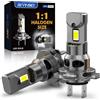 BEVINSEE 2x Lampadas H7 LED 70W 12000LM CANbus No Error 1:1 Alogeno Dimensioni H7 LED Alta Potencia Lampada a diodi automatico Wireless 6000K 12V