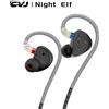 CVJ Night Elf Auricolari In Ear Monitor DLC 3DD Doppio Canale Tre Unità HIFI IEM Cavo QDC Placcato Argento Connettore Metallico 3.5mm