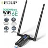 EDUP Scheda di Rete Wireless EDUP AX1672 WiFi 6E MTK7921AU 3000Mbps USB 3.0 Tri-Band 2.4G 5G 6G con Antenna ad Alto Guadagno, Dongle Ricevitore WiFi