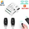Diese WIFI Tuya Wireless 433mhz Interruttore di telecomando universale per cancello DC 5V 48V 2Ch 10A Ricevitore relè a secco remoto per porta del garage Led