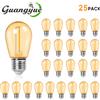 Grensk Lampadina LED S14 in plastica E27 220V 110V bianco caldo 2W 1W infrangibile vintage per luci a stringa, decorazioni da giardino per esterni