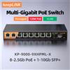 keepLiNK Switch gestito multi-Gigabit a 9 porte KeepLink con PoE da 8-2,5 Gbps e SFP+ da 1-10 Gb