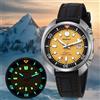 BERNY Orologio subacqueo automatico da uomo Corona anti-collisione Doppia corona Luminoso zaffiro Sport 20ATM Miyota 8215 Orologi da uomo subacquei