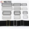 Meetee 10/20/30 pezzi Meetee anelli tri-glide in metallo fibbie 6-50mm cinturino reggiseno regolare chiusura anello a forma di 8 gancio accessori hardware per indumenti