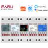 EARU 2P AC 230V Tuya WiFi Circuito Intelligente Perdite di Terra Sottotensione Protezione Relè Dispositivo Interruttore Interruttore di Alimentazione Energetica kWh Meter