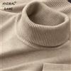 ANIMAL GAME Nuovi maglioni lavorati a maglia da uomo dolcevita tinta unita pullover traspiranti caldo outdoor basic streetwear autunno business top
