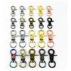 Meetee 5/10/20/30/40/50 pezzi 10/13mm piccole moschettoni fibbie in metallo per borsa cinturino collare girevole chiusura a moschettone portachiavi grilletto moschettone