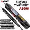 ANENG Multimetro digitale professionale ANENG A3006 a forma di penna, 4000 conteggi, misura tensione AC/DC, resistenza, diodi, capacità, frequenza.