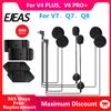 EJEAS Auricolare originale per EJEAS V6 PRO+/V4PLUS Tipo-C Spina Casco moto Auricolare con altoparlante Microfono Clip e base opzionali