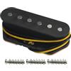 FLEOR Alnico 5 TL Pickup per ponte per chitarra Pickup Single Coil Nero per chitarra elettrica