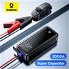 Baseus 3000A Jump Starter supercondensatore batteria per auto Starter emergenza Booster dispositivo di avviamento per auto di sicurezza senza batteria