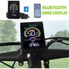 Haytrix Display Ebike M5C-2 con controllo del telefono cellulare Bluetooth Computer per bicicletta elettrica Tachimetro per bicicletta cablato e contachilometri per bicicletta
