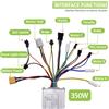 Haytrix Controller elettrico senza spazzole per scooter, bici elettrica, accessori per biciclette, controller per bicicletta elettrica 350W, 500W, 24V, 36V, 48V, 60V