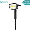 newstyle Faretti solari a 72 LED Paesaggio esterno Impermeabile 108/136 LED Lampada da parete ad energia solare Accensione/spegnimento automatico per percorso da giardino