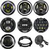 SOYAVISION Universale Auto Moto 7 Pollici Faro A Led DRL H4 Faro Per Harley BMW Yamaha Honda 7.5 "Fari Staffa Retro Secchio