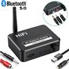 VIKEFON Adattatore convertitore DAC audio digitale-analogico Digitale SPDIF ottico Toslink a 3,5 mm 3,5 AUX Jack RCA L/R Ricevitore Bluetooth 5.0