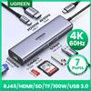 UGREEN USB HUB 7-in-1 Type-C a 4 k60hz HDMI SD & TF 5gbps USB3.0 PD100W per Lapop Macbook accessori Docking Station Splitter USB