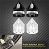 MACTIONS 2xMoto Assale Anteriore Dado Coperture Tappi In Alluminio Nero/Cromo Per Harley Sportster Touring Softail Dyna VRSC Fat Bob Wide Glide