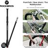 ROCKBROS 300PSI Pompa da bicicletta Pompa forcella anteriore ad alta pressione Pompa di gonfiaggio aria per pneumatici MTB Road Schrader Presta Valve Pompa da bici