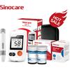 SINOCARE Glucometro Sinocare Sannuo GA-3 per Diabete, Misuratore di Glicemia o Strisce Reattive, Lancette, Tester per Glicemia GLM
