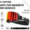 Kapvoe Occhiali da neve fotocromatici Sci Snowboard Maschera antiappannamento per uomo Donna Occhiali Protezione UV400 Occhiali Motoslitta Inverno