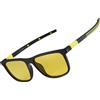 ZENOTTIC Occhiali da sole polarizzati quadrati per visione notturna - Paralume leggero con blocco UV con montatura TR90 per la guida, la pesca, il golf, lo sport