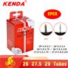 Kenda 2PCS KENDA Camera d'aria per bicicletta MTB Pneumatici per bici 26 27.5 29 pollici 1.5/1.75 1.9/2.125 2.3/2.4 AV FV Ciclismo Tubo interno in gomma butilica