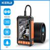 KERUI Endoscopio da 2 MP con schermo IPS 4.3 per tubi fognari a doppia lente Telecamera di ispezione impermeabile Periscopio Monitor LED di riparazione auto
